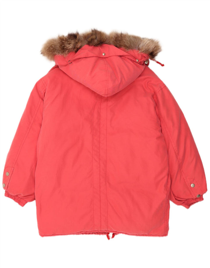 BELFE & BELFE Womens Oversized Hooded Padded Jacket IT 44 Medium Red