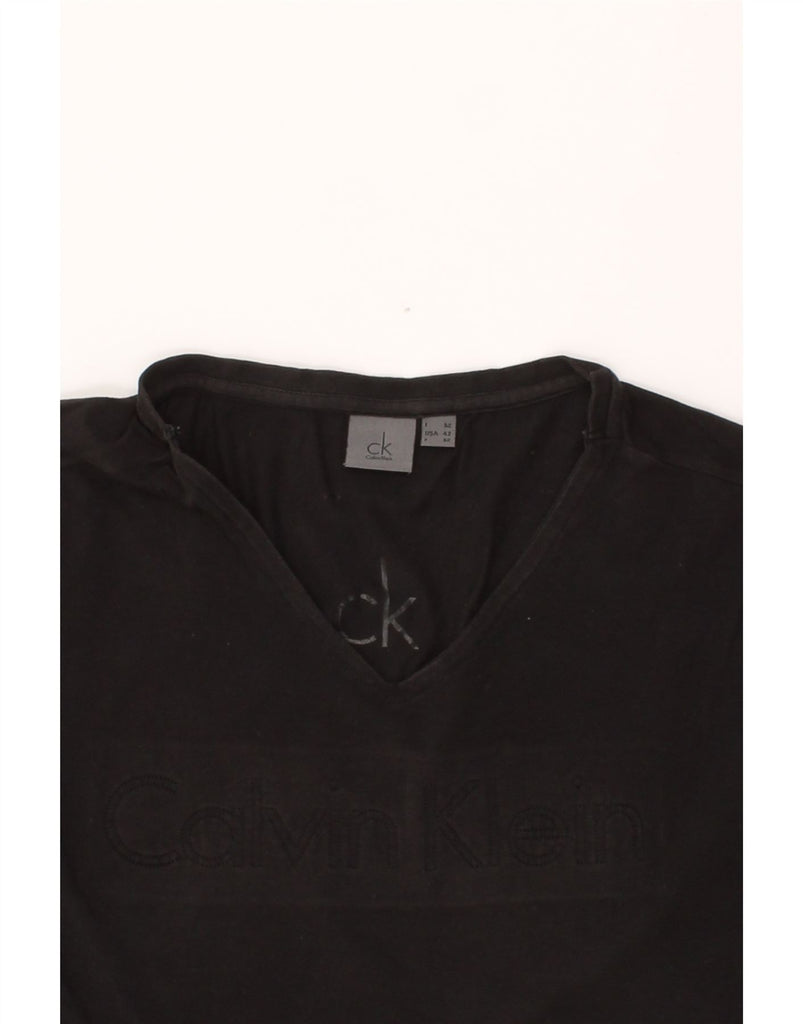 CALVIN KLEIN Mens Graphic T-Shirt Top IT 52 Large Black Cotton Vintage Calvin Klein and Second-Hand Calvin Klein from Messina Hembry 