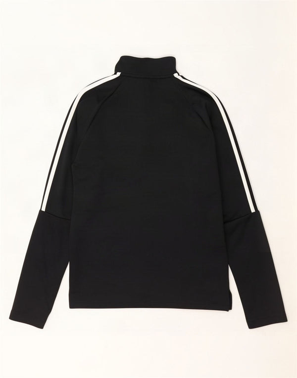 Adidas Mens Aeroready Zip Neck Pullover Tracksuit Top XS Black Polyester