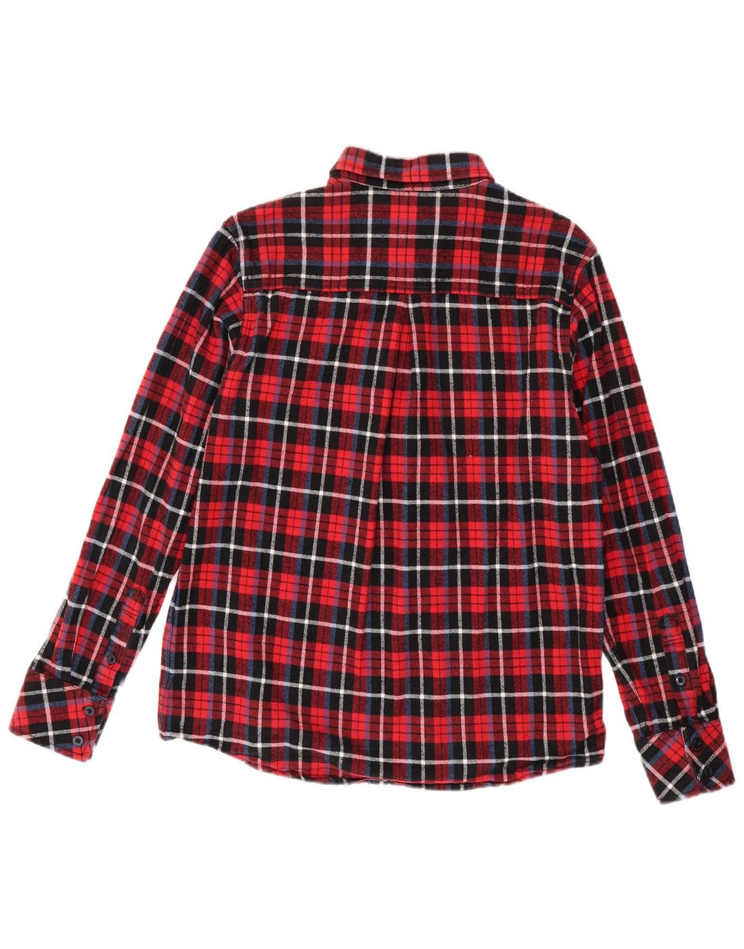 DICKIES Mens Flannel Shirt Medium Red Check Cotton