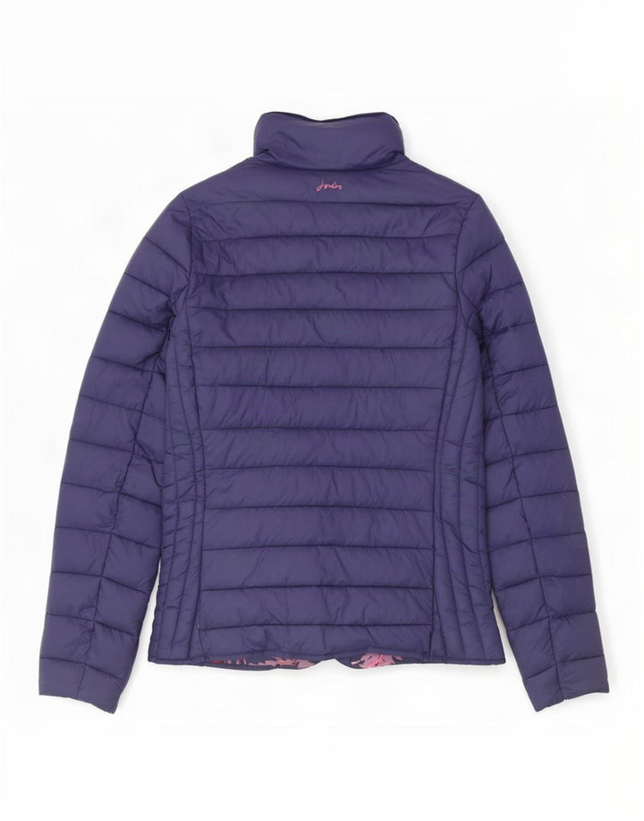Joules Womens Padded Jacket UK 8 Small Navy Blue Polyamide