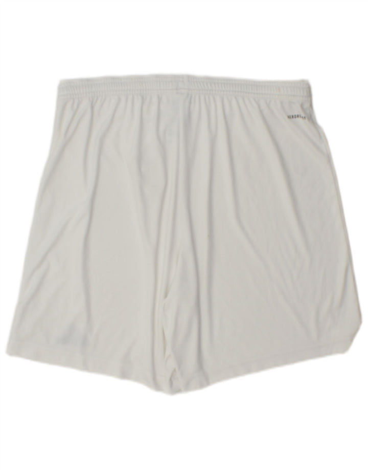 Adidas Mens Aeroready Sport Shorts Large White Polyester