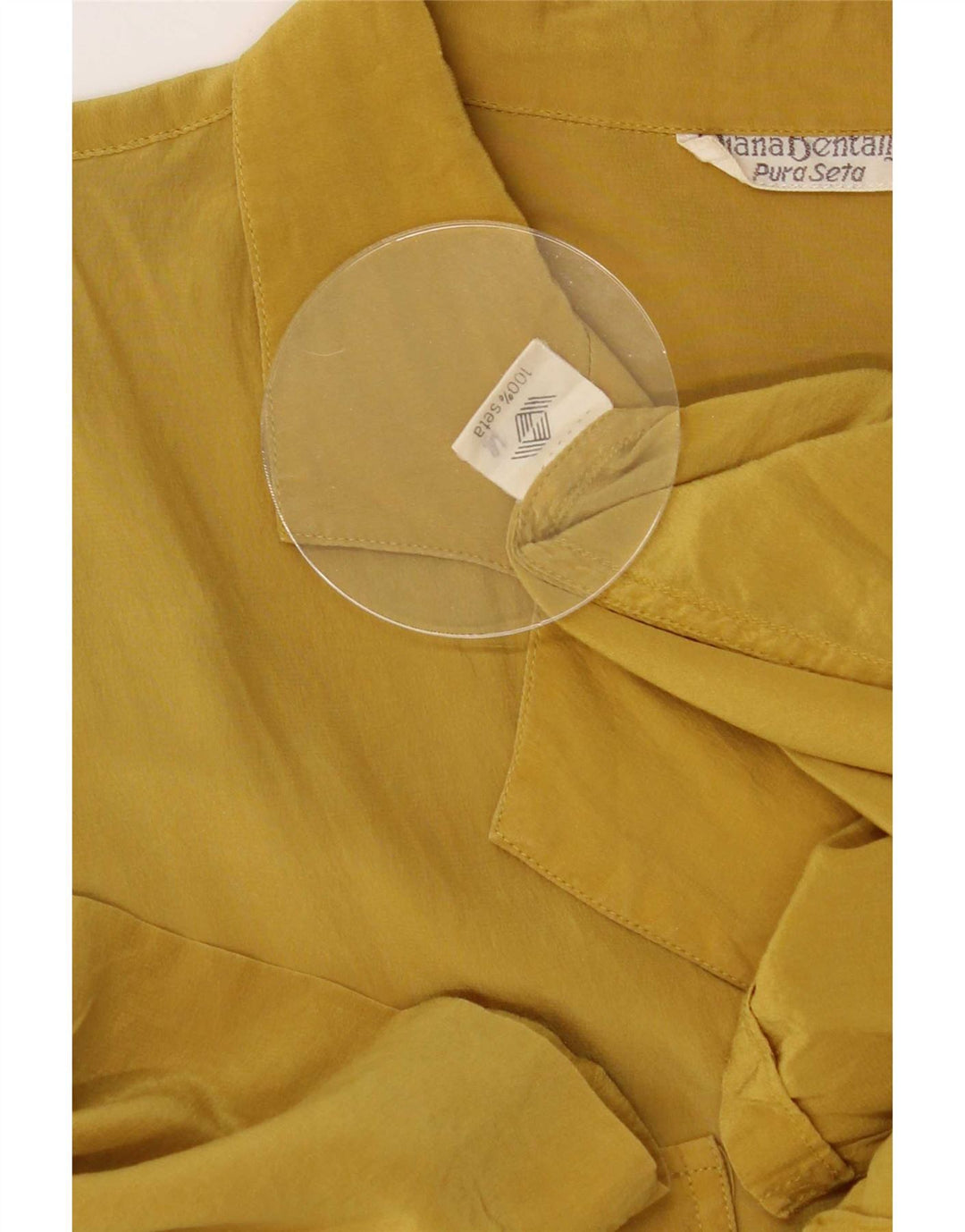 Diana Bentall's Womens Shift Dress IT 50 XL Yellow Silk