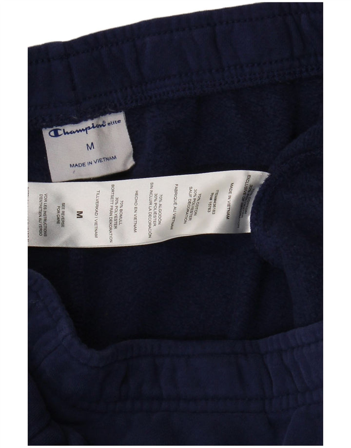 Champion Mens Tracksuit Trousers Medium  Navy Blue Cotton
