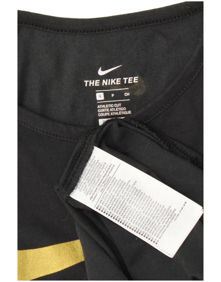 Nike Mens Athletic Cut Graphic Vest Top Small Black Cotton