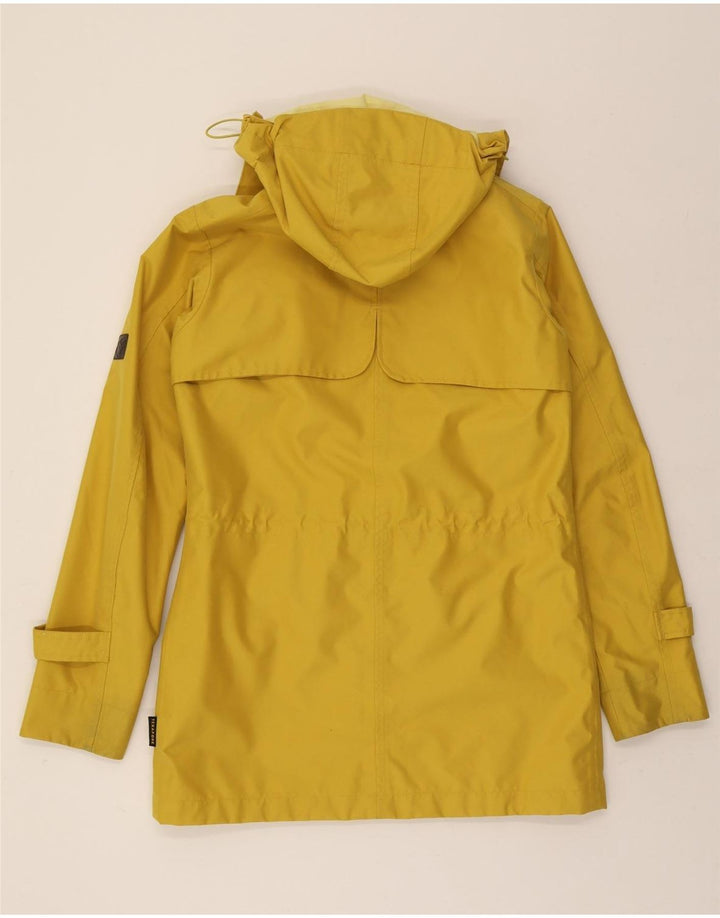 JACK WOLFSKIN Womens Hooded Windbreaker Coat UK 10 Small Yellow Polyester Vintage Jack Wolfskin and Second-Hand Jack Wolfskin from Messina Hembry 