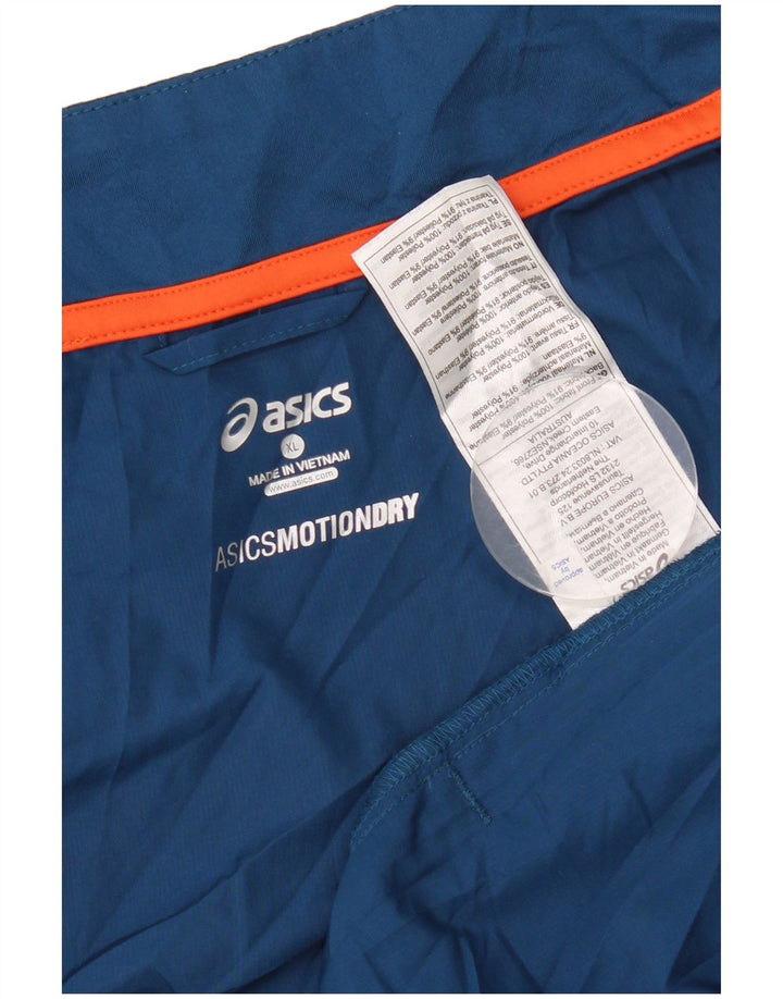 Asics Mens Tracksuit Top Jacket XL Blue Polyester