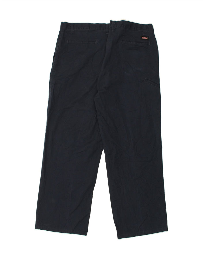 DICKIES Mens Straight Chino Trousers W40 L29 Navy Blue | Vintage Dickies | Thrift | Second-Hand Dickies | Used Clothing | Messina Hembry 