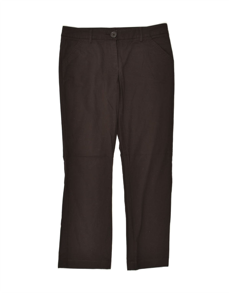 BENETTON Womens Straight Casual Trousers W32 L28 Brown Vintage Benetton and Second-Hand Benetton from Messina Hembry 