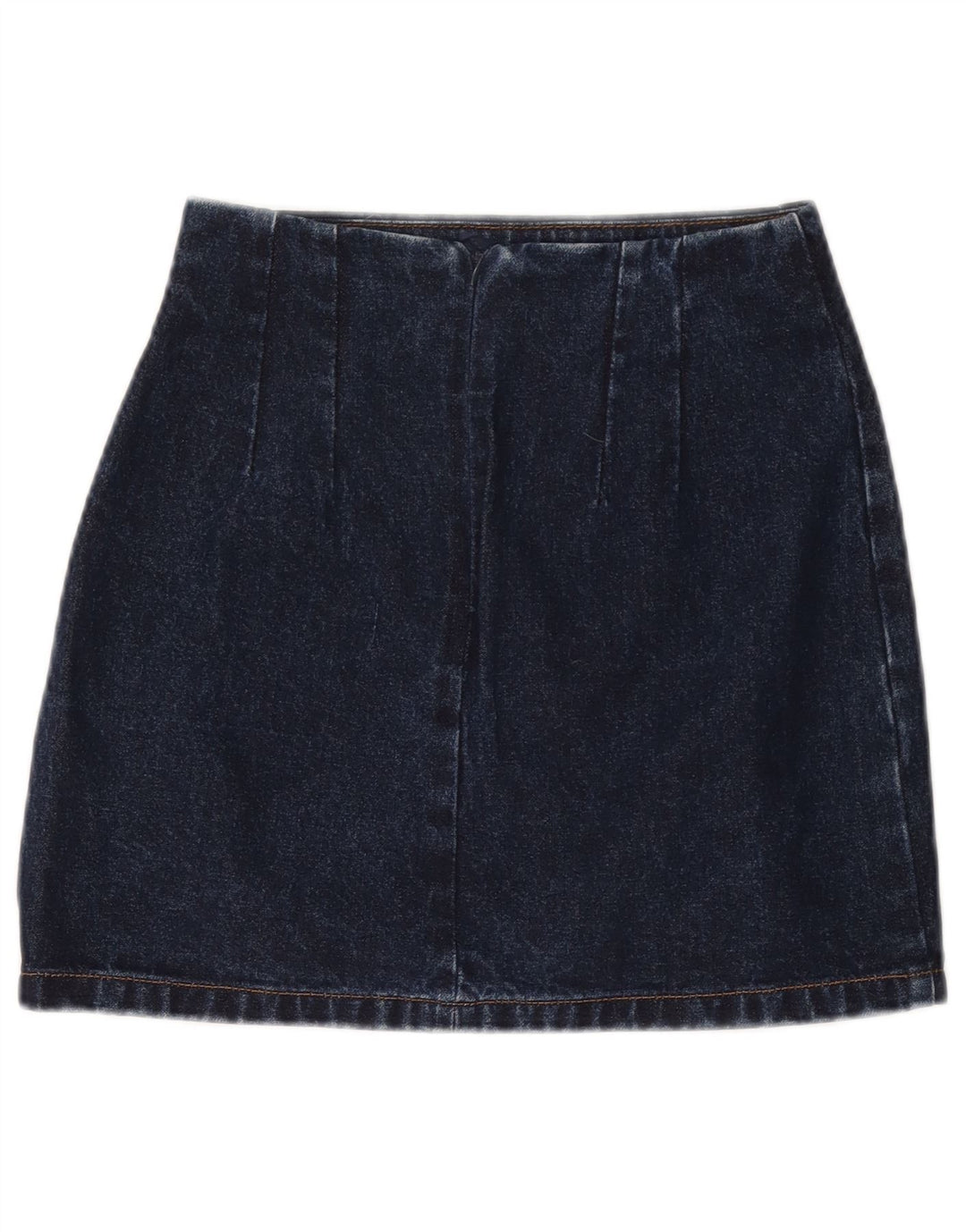 VINTAGE Womens Denim Skirt W24 XS  Navy Blue