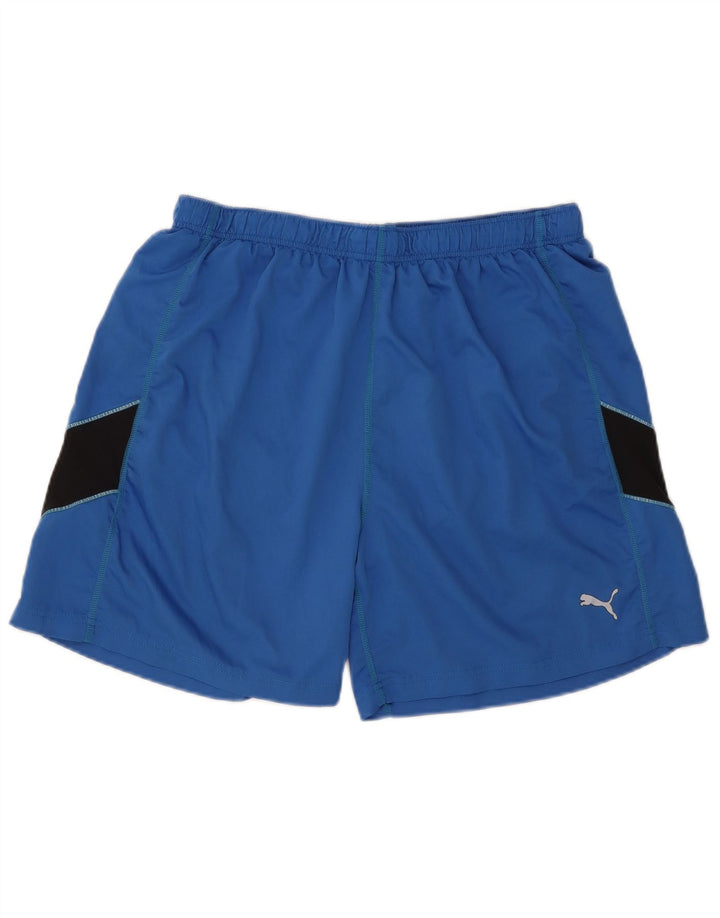 Puma Mens Sport Shorts XL Blue Colourblock Polyester