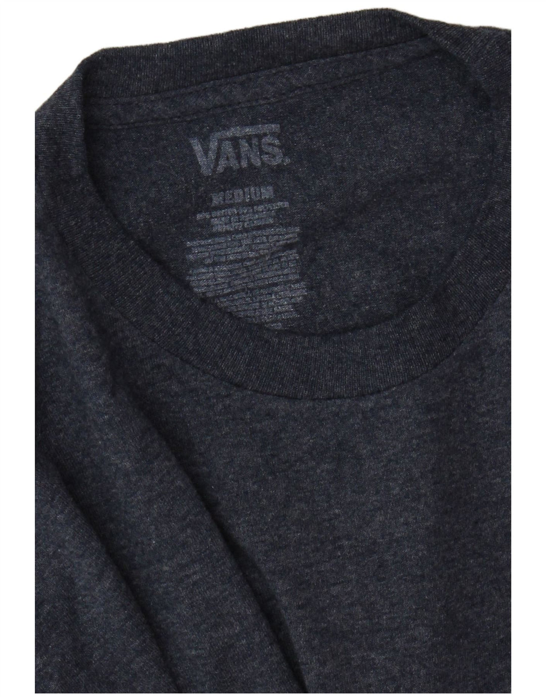Vans Mens Graphic T-Shirt Top Medium Blue Flecked