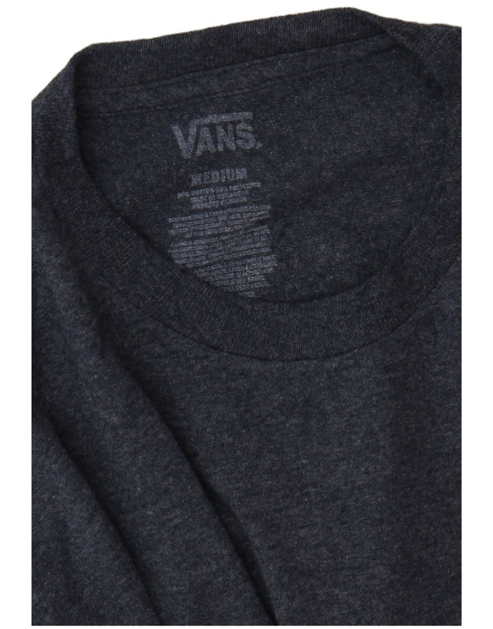 Vans Mens Graphic T-Shirt Top Medium Blue Flecked