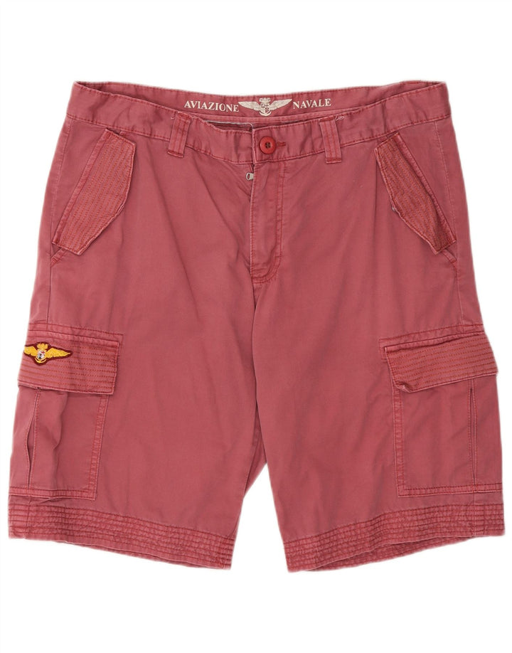 Aviazione Navale Mens Cargo Shorts IT 52 2XL W38 Pink