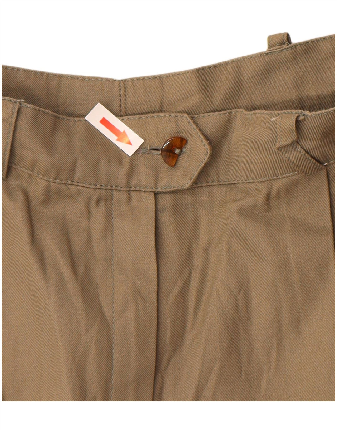 VINTAGE Womens Pegged Chino Shorts IT 40 Small W24  Beige Cotton