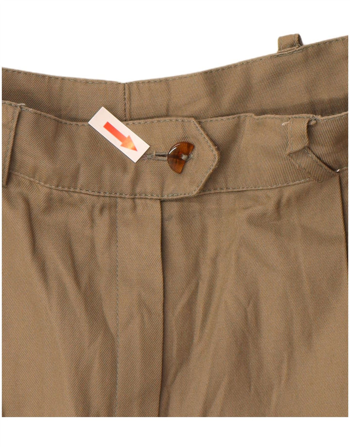VINTAGE Womens Pegged Chino Shorts IT 40 Small W24  Beige Cotton