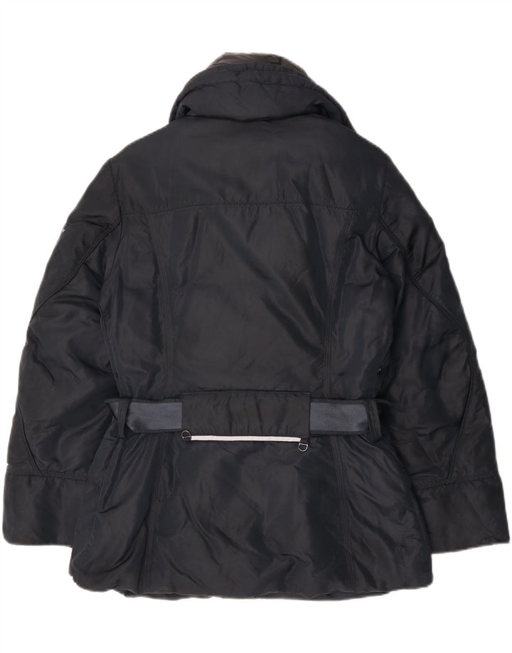 PEUTEREY Womens Padded Jacket UK 22 3XL Navy Blue Polyethylene