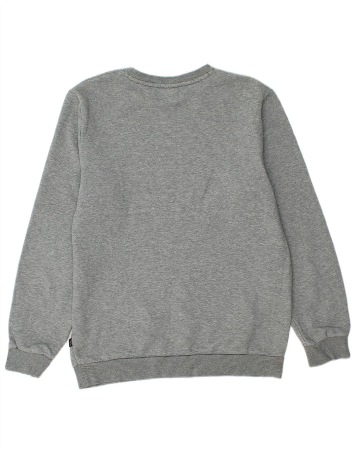 Puma Mens Sweatshirt Jumper Small Grey Flecked Cotton