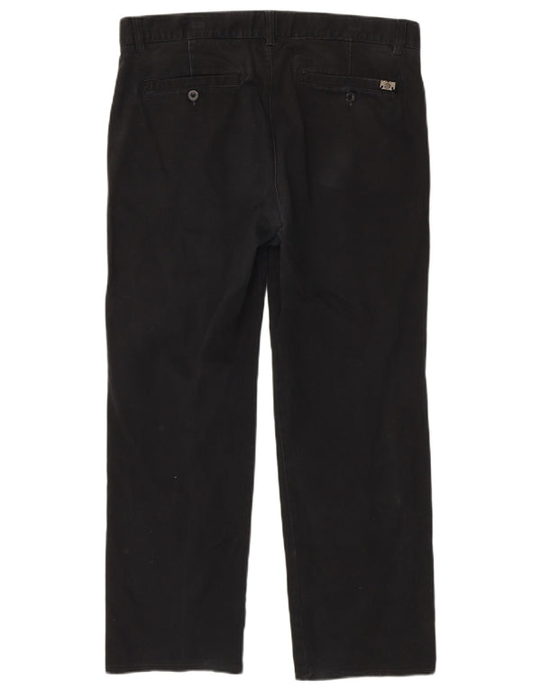 Sergio Tacchini Mens Straight Chino Trousers IT 50 Large W34 L27 Black