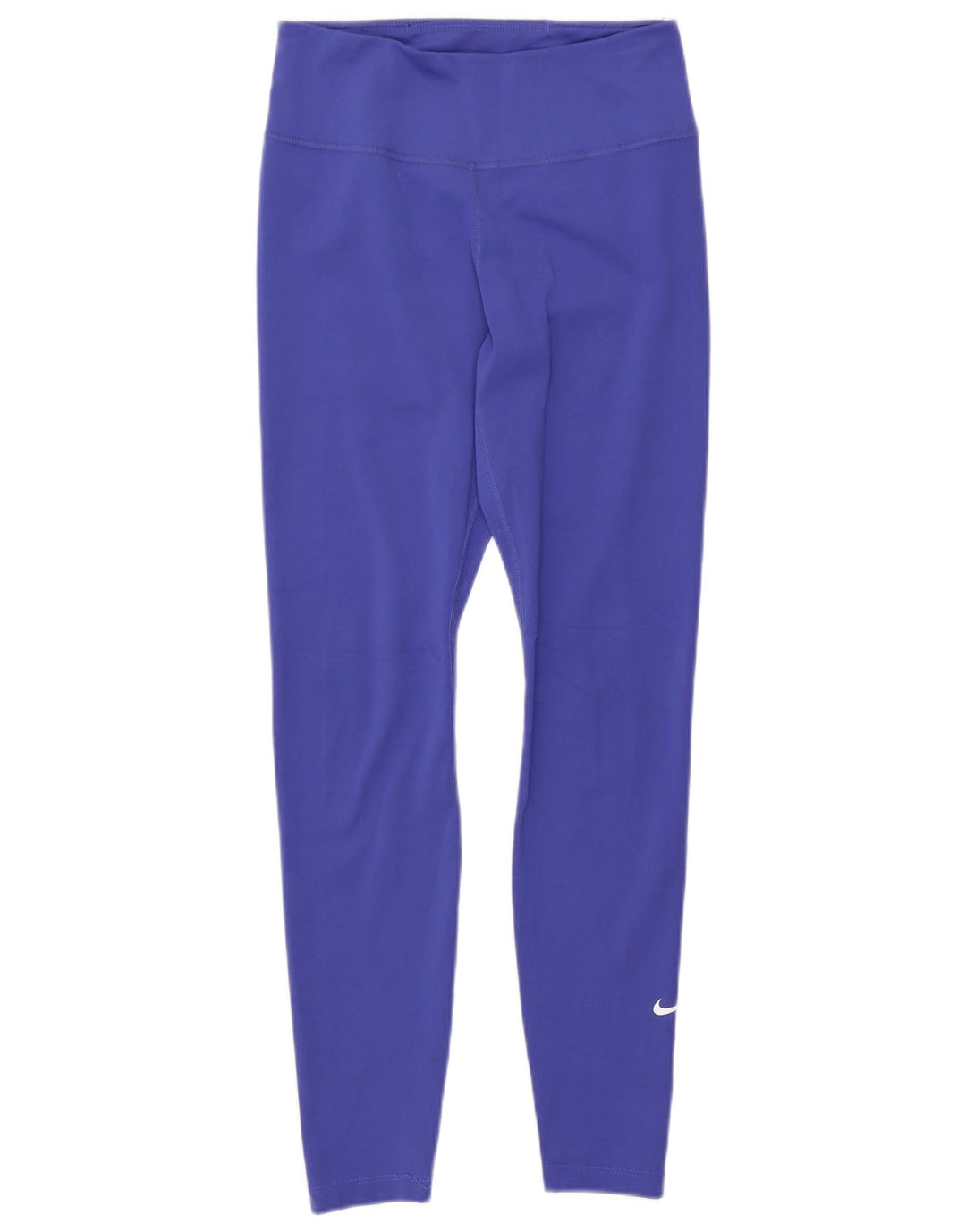 Nike Womens Dri Fit Leggings UK 8 Small  Blue Polyester