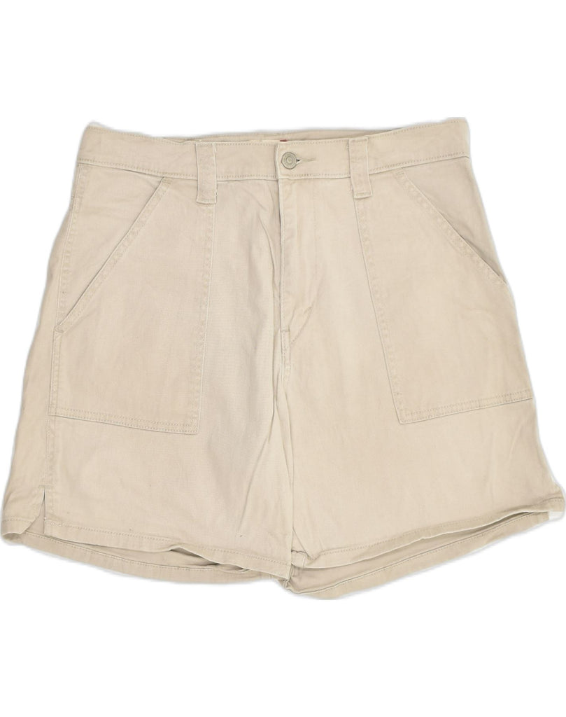 LEVI'S Womens Denim Shorts US 14 XL W32 Beige Cotton | Vintage Levi's | Thrift | Second-Hand Levi's | Used Clothing | Messina Hembry 