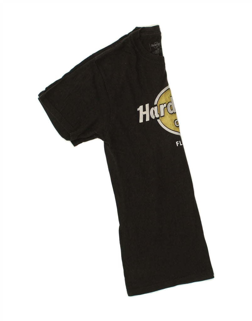 HARD ROCK CAFE Mens Florence Graphic T-Shirt Top Small Black Cotton | Vintage Hard Rock Cafe | Thrift | Second-Hand Hard Rock Cafe | Used Clothing | Messina Hembry 