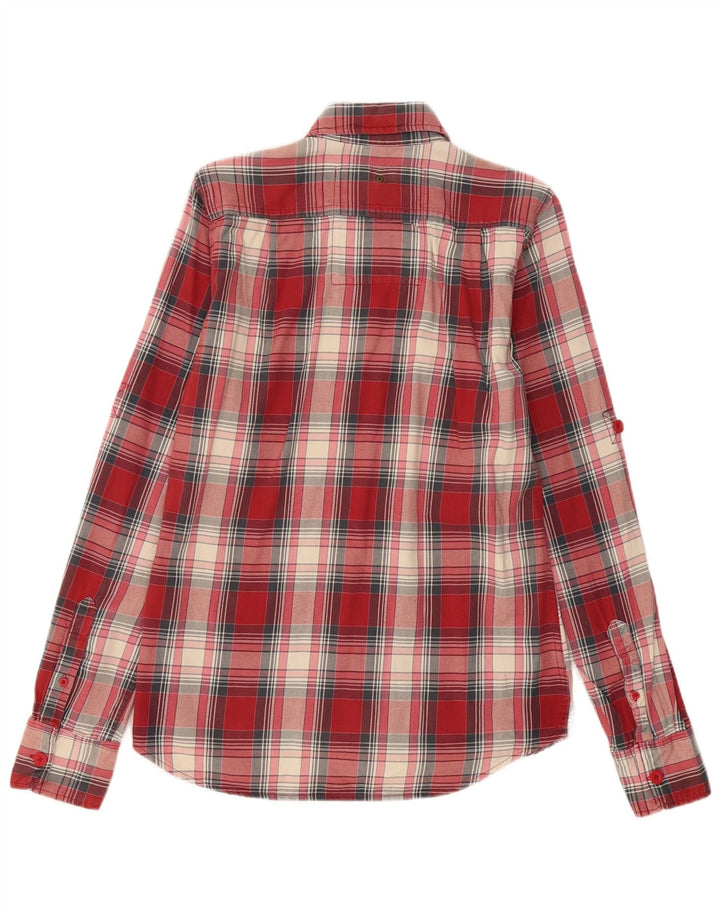 SUPERDRY Mens Flannel Shirt Medium Red Check