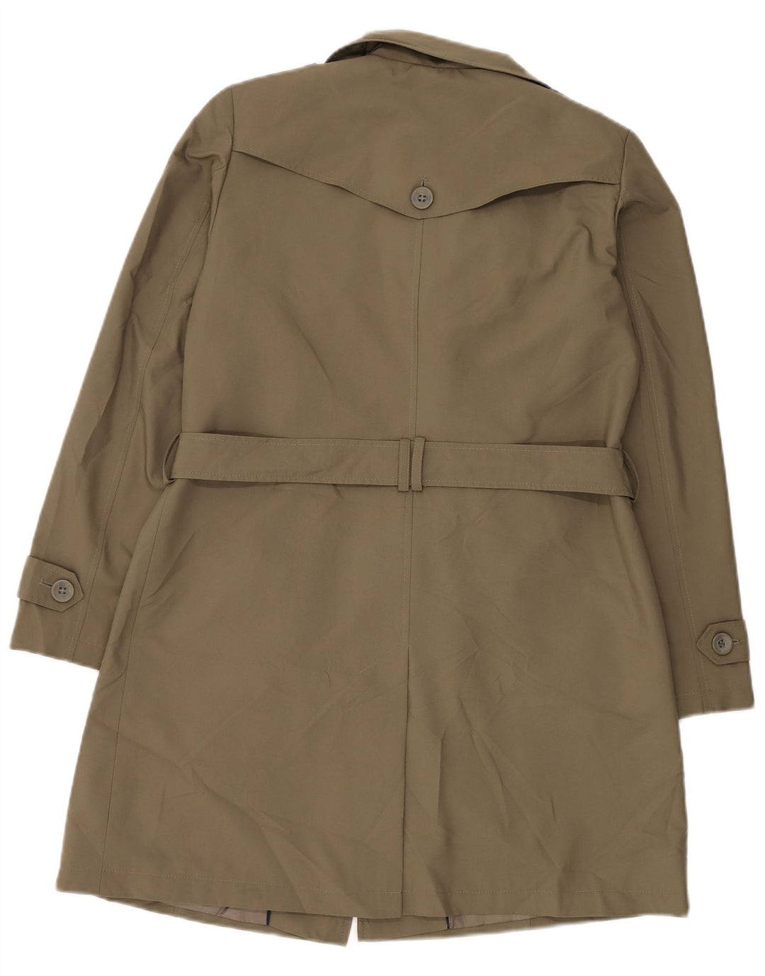 Marks & Spencer Womens Trench Coat UK 14 Large  Khaki Polyester
