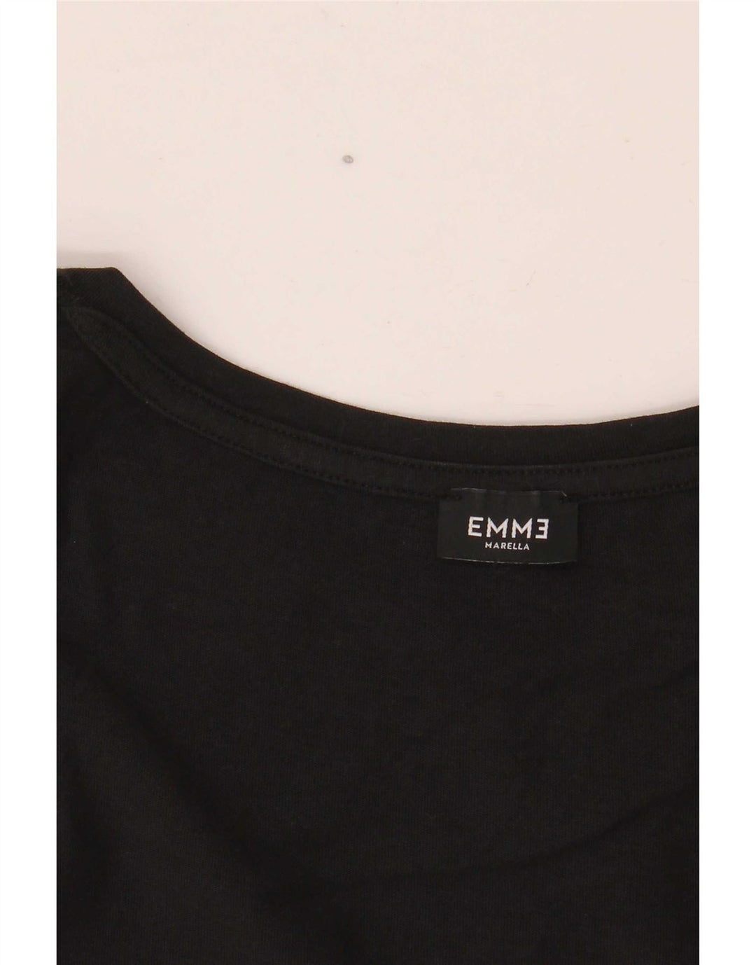 Marella Womens EMME Graphic Top 3/4 Sleeve UK 12 Medium Black
