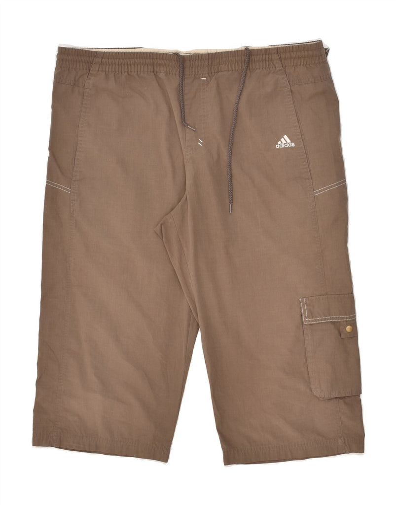 ADIDAS Mens Sport Shorts Medium  Brown Polyester | Vintage Adidas | Thrift | Second-Hand Adidas | Used Clothing | Messina Hembry 