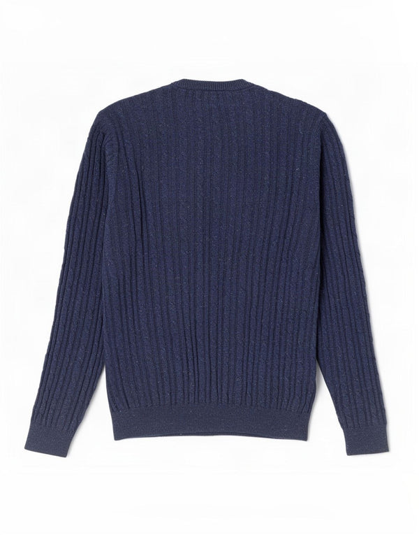 Jack Wills Mens Crew Neck Jumper Sweater Medium Navy Blue Cotton