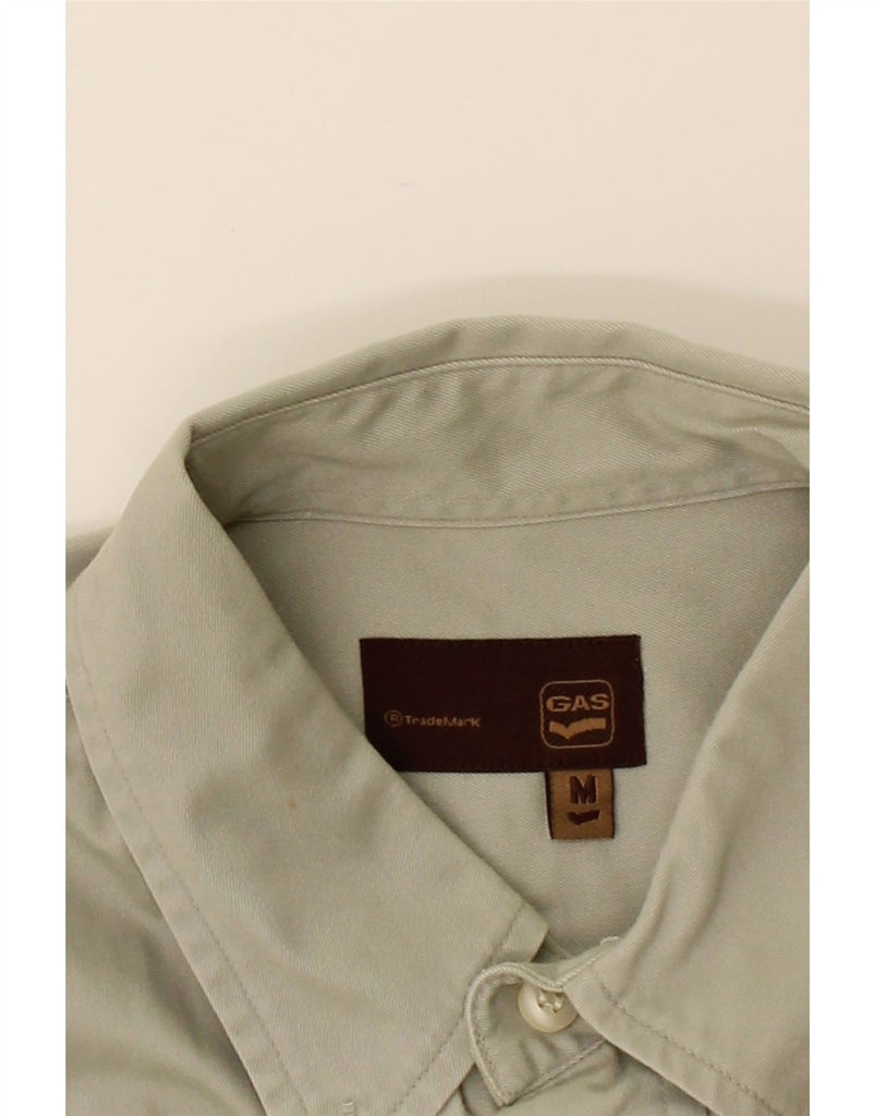 GAS Mens Shirt Medium Grey Cotton Vintage Gas and Second-Hand Gas from Messina Hembry 