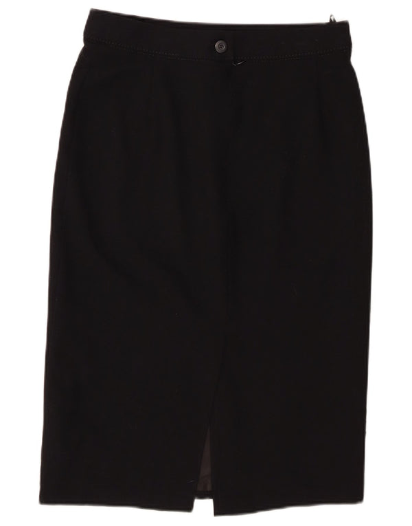 Marks & Spencer Womens Pencil Skirt UK 10 Small W28 Black Polyester