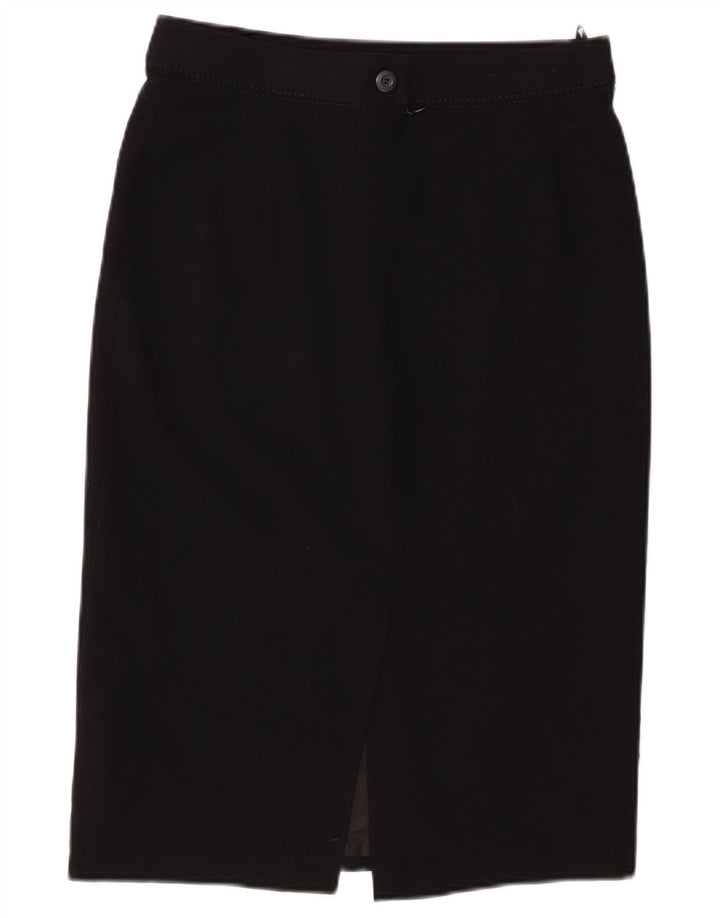 Marks & Spencer Womens Pencil Skirt UK 10 Small W28 Black Polyester