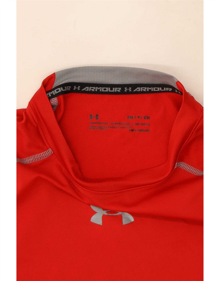 Under Armour Mens Compression T-Shirt Top Small Red