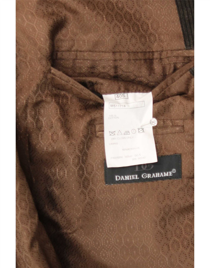 Daniel Grahame Mens Short 2 Button Corduroy Blazer Jacket UK 40 Large Grey