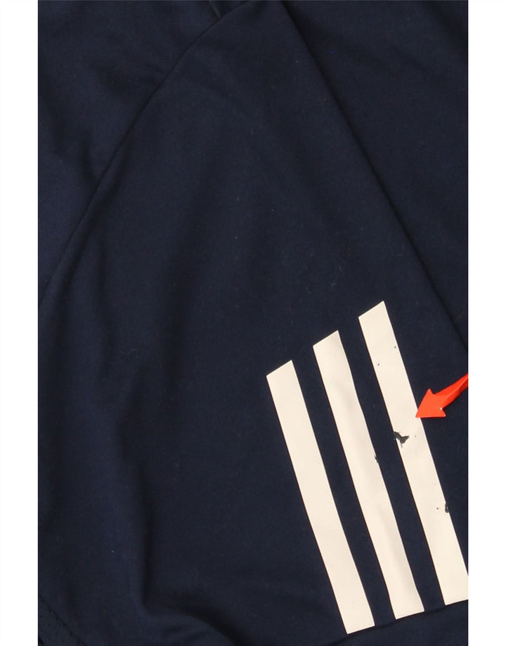 Adidas Mens Climacool Polo Shirt Small Navy Blue Polyester