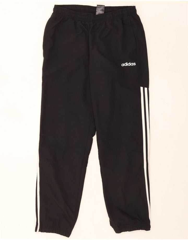 Adidas Mens Tracksuit Trousers Joggers Medium Black Polyester