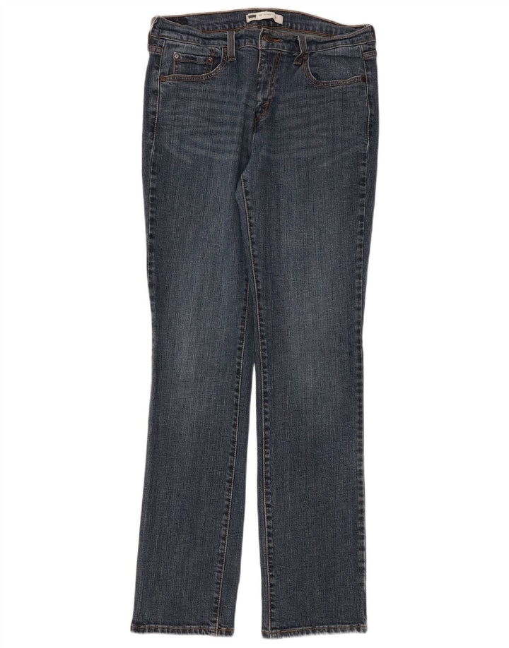 Levi's Womens 505 Straight Jeans US 10 Large W32 L34 Blue Cotton