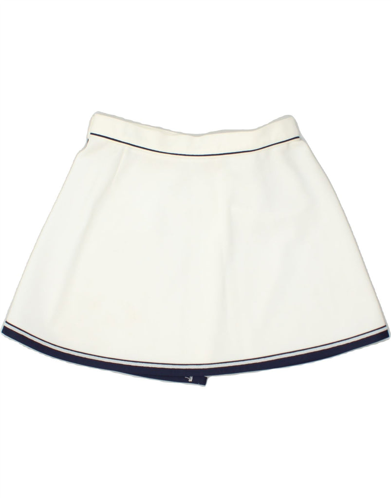 ELLESSE Womens Tennis Skirt IT 42  Medium  White Polyester | Vintage Ellesse | Thrift | Second-Hand Ellesse | Used Clothing | Messina Hembry 