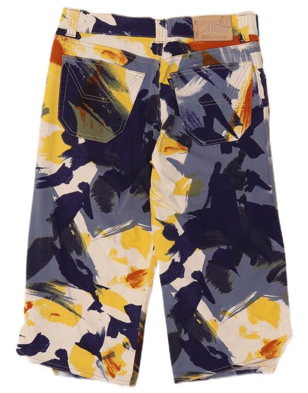 Jeckerson Womens Bermuda Shorts  W33 Medium Multicoloured Tie Dye Cotton