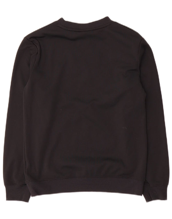 Nike Boys Graphic Sweatshirt Jumper 12-13 Years Large Black Polyester