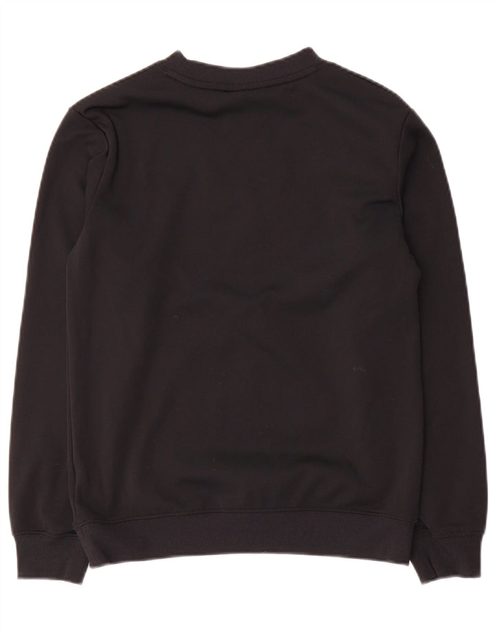 Nike Boys Graphic Sweatshirt Jumper 12-13 Years Large Black Polyester