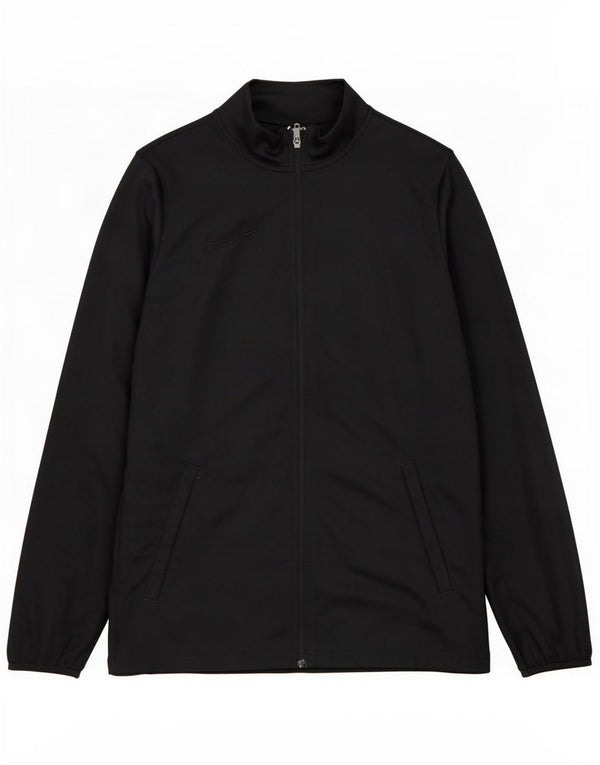 Nike Mens Dri Fit Tracksuit Top Jacket Large Black Polyester