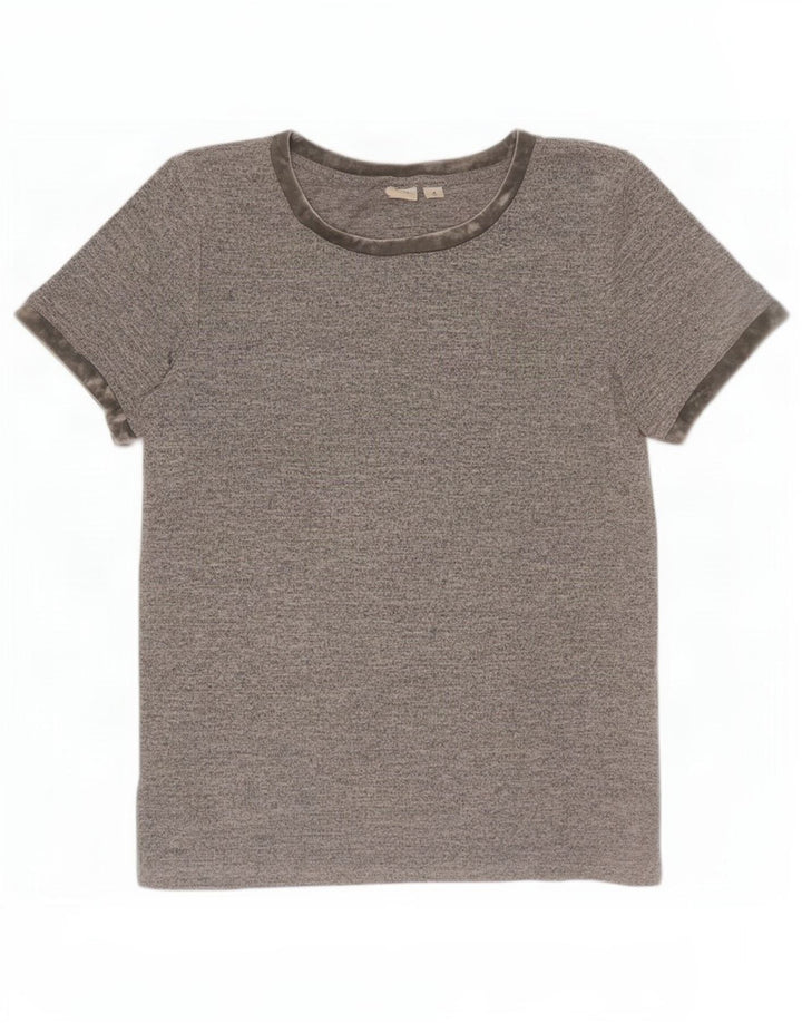 Gap Womens T-Shirt Top UK 14 Medium Grey Polyester