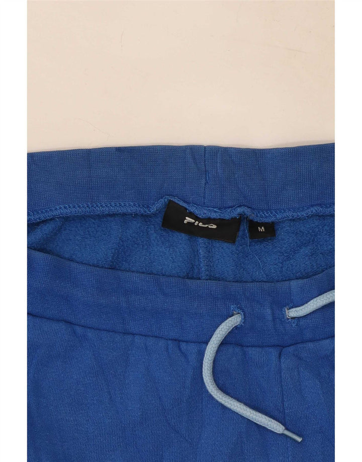 Fila Mens Tracksuit Trousers Medium Blue Colourblock