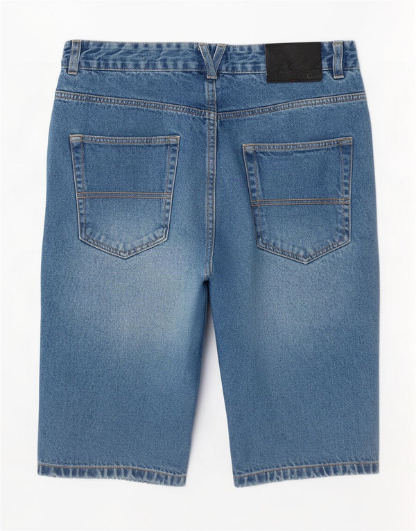 Pierre Cardin Mens Regular Fit Denim Shorts Medium W32 Blue Cotton