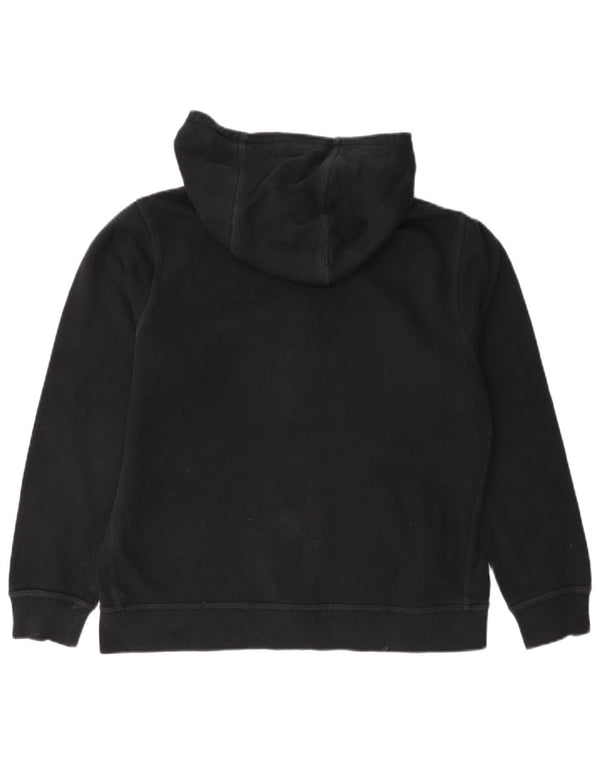 Nike Boys Zip Hoodie Sweater 13-14 Years XL Black Cotton