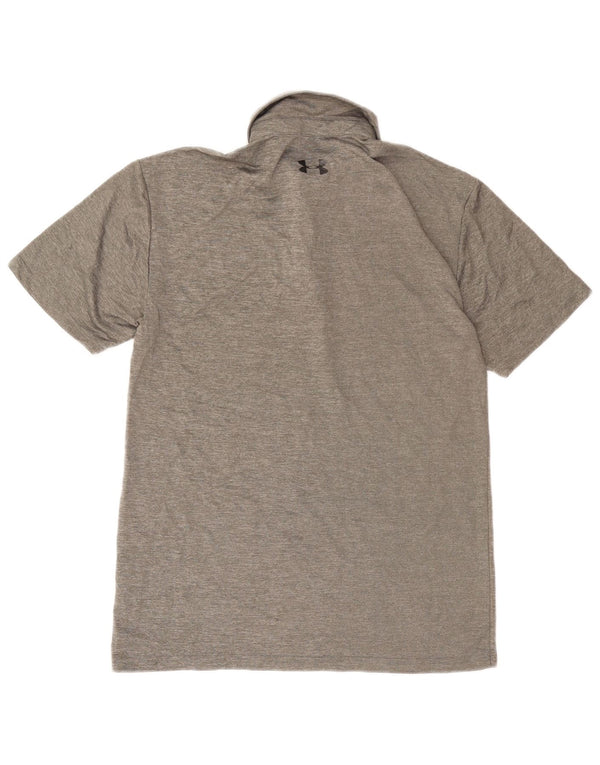 Under Armour Mens Heat Gear Polo Shirt 3XL Grey Polyester