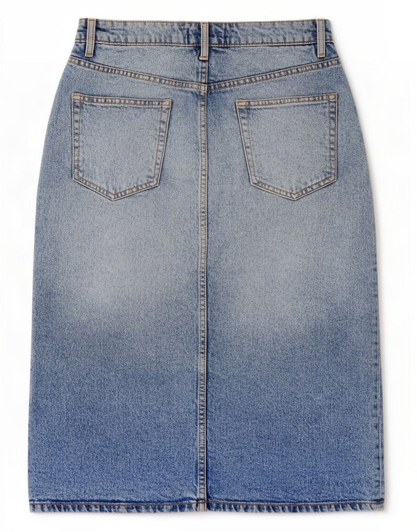 Zara Womens Denim Skirt Medium W28 Blue